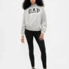 Tung French Terry-genser i oversized-modell med høyhals og logo