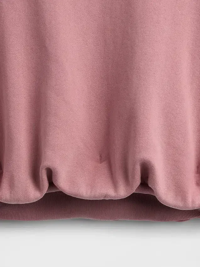 Tung French Terry-sweatshirt med boblet kant