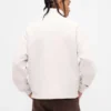 Tung, oversized genser med logo og kvart glidelås