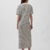 Tung, oversized maxi-T-skjortekjole