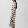 Tung, oversized maxi-T-skjortekjole