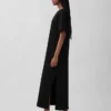 Tung, oversized maxi-T-skjortekjole