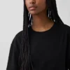 Tung, oversized maxi-T-skjortekjole