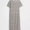 Tung, oversized maxi-T-skjortekjole