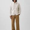 Tung twill-kaki i 90-tallsstil med løs passform