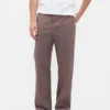 Tung twill-kaki i 90-tallsstil med løs passform