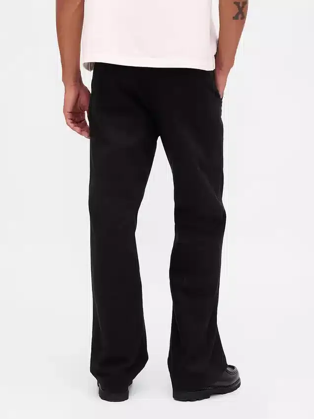 Tung twill-kaki i 90-tallsstil med løs passform