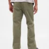 Tung twill-kaki i 90-tallsstil med løs passform
