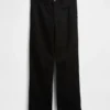 Tung twill-kaki i 90-tallsstil med løs passform