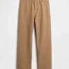 Tung twill-kaki i 90-tallsstil med løs passform
