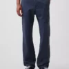 Tung twill-kaki med avslappet, rett passform
