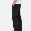 Tung twill-kaki med avslappet, rett passform