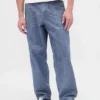 Tunge, baggy jeans i chambray