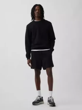 Tunge joggeshorts i fransk frotté for voksne