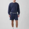 Tunge joggeshorts i fransk frotté for voksne