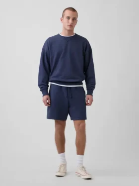 Tunge joggeshorts i fransk frotté for voksne