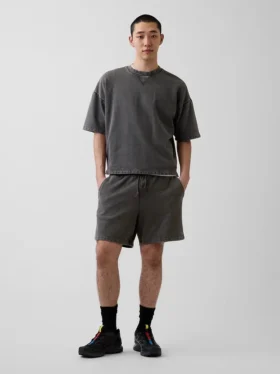 Tunge joggeshorts i fransk frotté for voksne