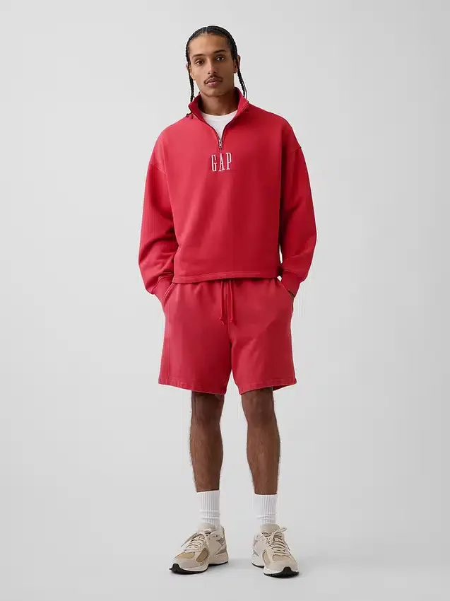 Tunge joggeshorts i fransk frotté for voksne