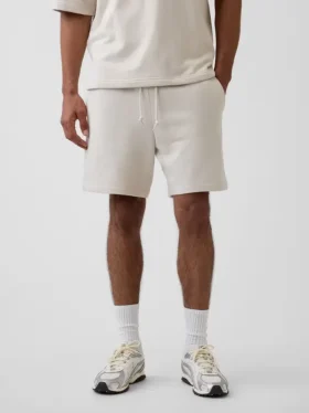 Tunge joggeshorts i fransk frotté for voksne