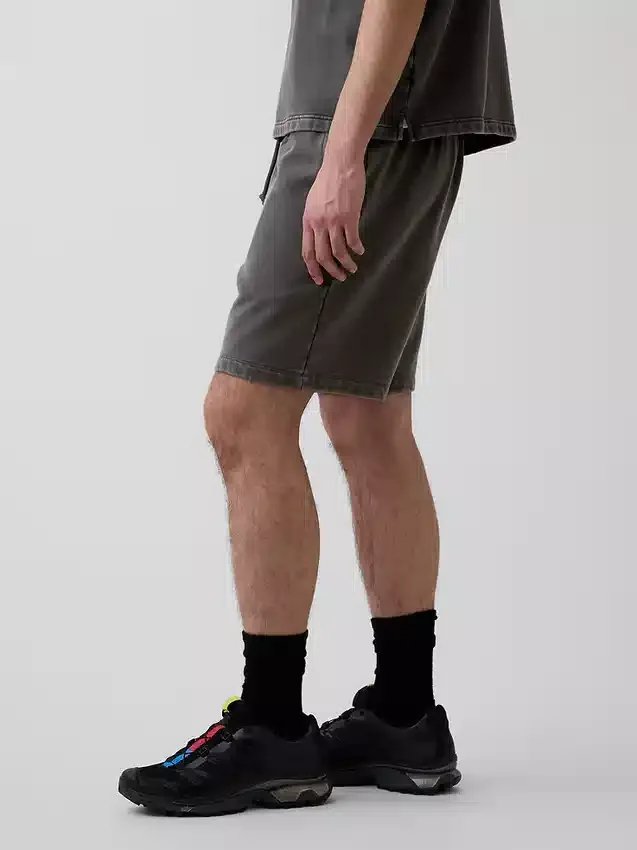 Tunge joggeshorts i fransk frotté for voksne
