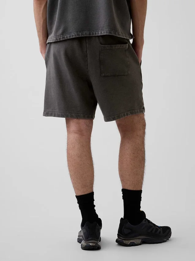 Tunge joggeshorts i fransk frotté for voksne