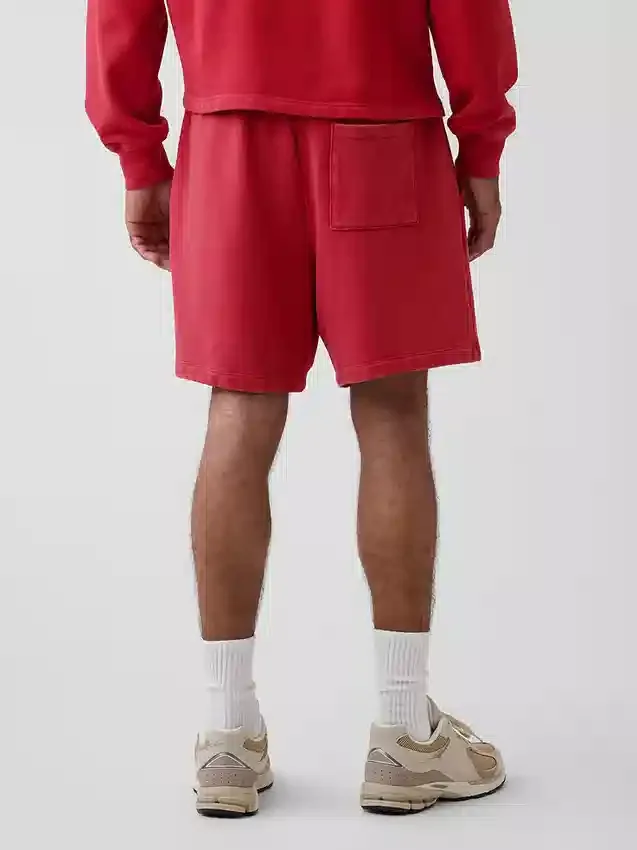 Tunge joggeshorts i fransk frotté for voksne