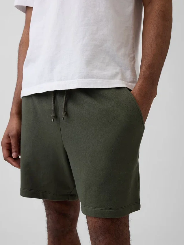 Tunge joggeshorts i fransk frotté for voksne