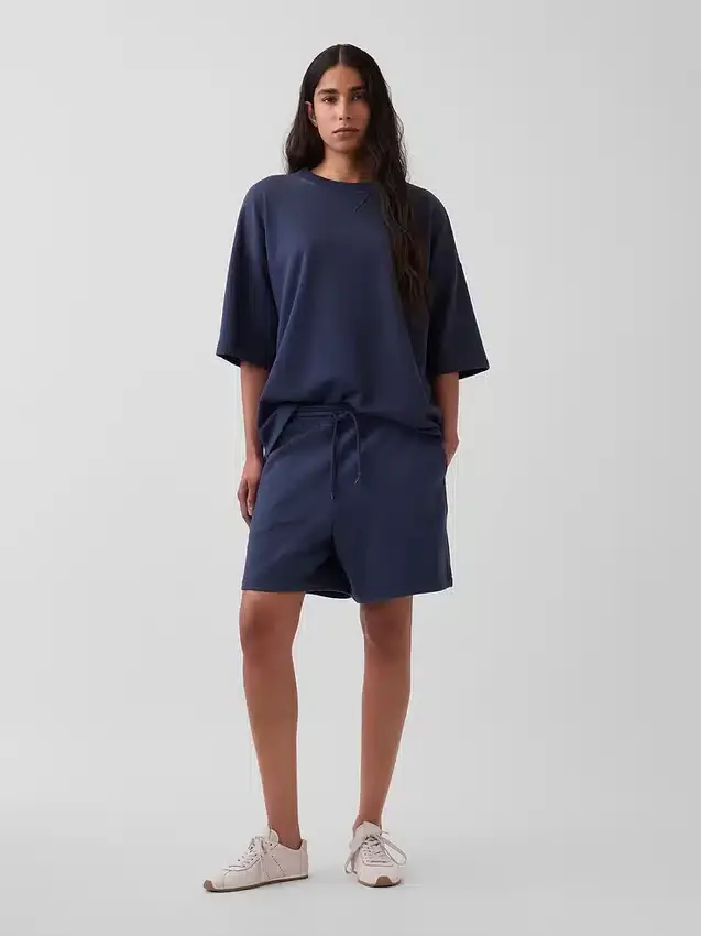 Tunge joggeshorts i fransk frotté for voksne