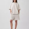 Tunge joggeshorts i fransk frotté for voksne