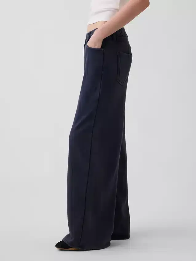 Tunge, løstsittende joggebukser i Jeans-stil