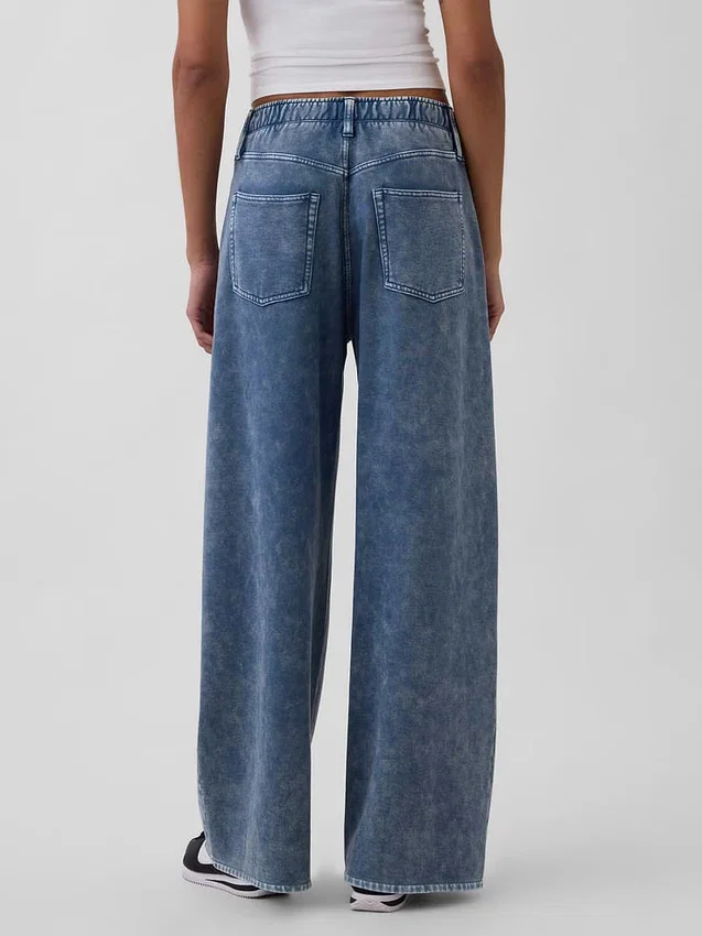 Tunge, løstsittende joggebukser i Jeans-stil