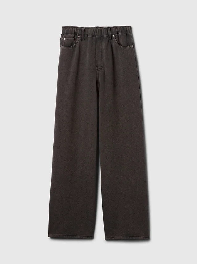 Tunge, løstsittende joggebukser i Jeans-stil