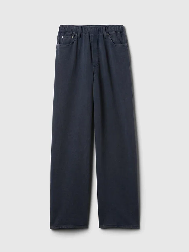 Tunge, løstsittende joggebukser i Jeans-stil