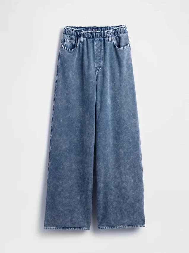 Tunge, løstsittende joggebukser i Jeans-stil