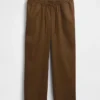 Twill-bukser for gravide med undermage-design