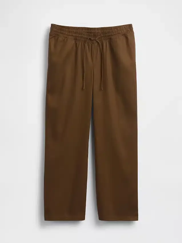 Twill-bukser for gravide med undermage-design
