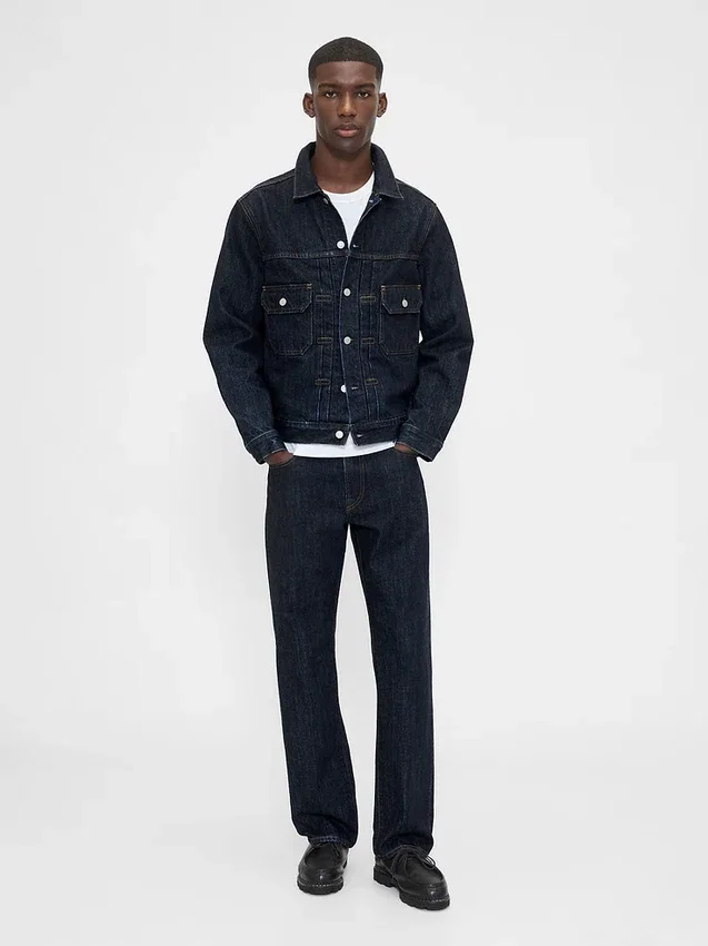 Tykke, avslappede jeans med rett passform