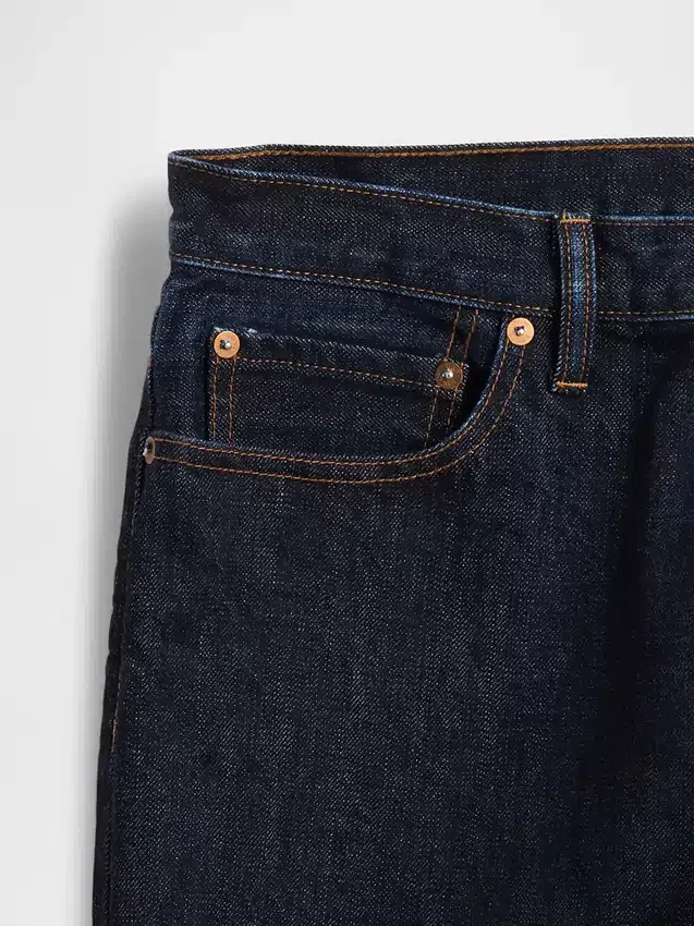 Tykke, avslappede jeans med rett passform