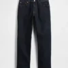 Tykke, avslappede jeans med rett passform
