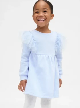 Tyll-sweatshirtkjole for Baby og Småbarn