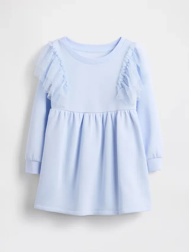 Tyll-sweatshirtkjole for Baby og Småbarn