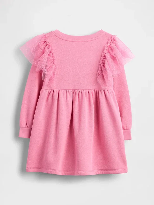 Tyll-sweatshirtkjole for Baby og Småbarn