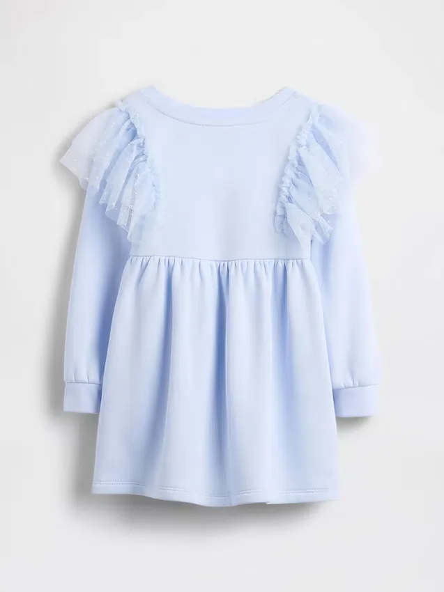 Tyll-sweatshirtkjole for Baby og Småbarn