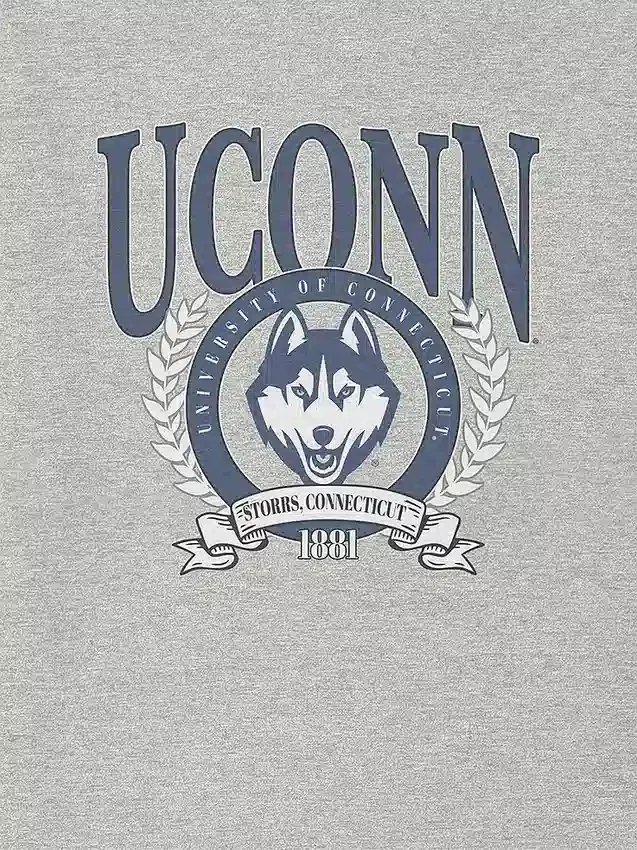 UConn Laurel Crest-grafisk T-skjorte