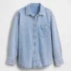 Ultramyk denimskjorte i oversized-modell