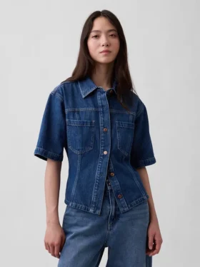 Ultramyk denimskjorte med lommer