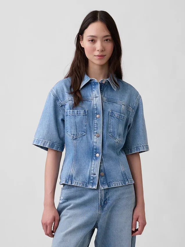 Ultramyk denimskjorte med lommer