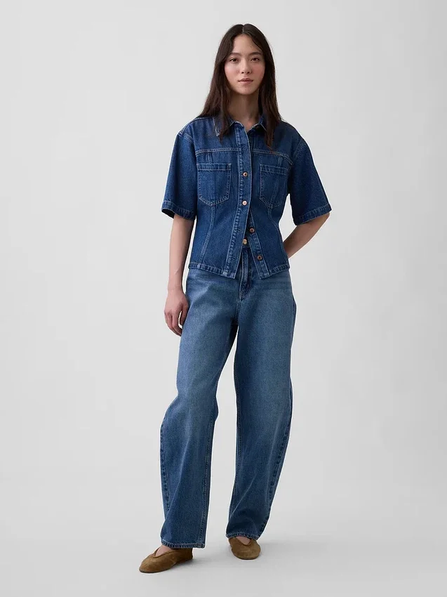 Ultramyk denimskjorte med lommer
