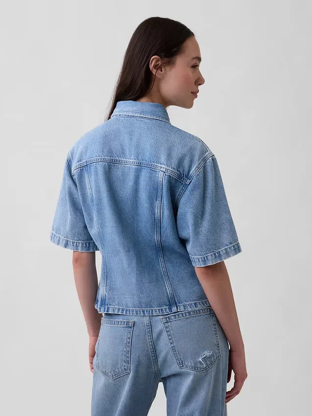 Ultramyk denimskjorte med lommer