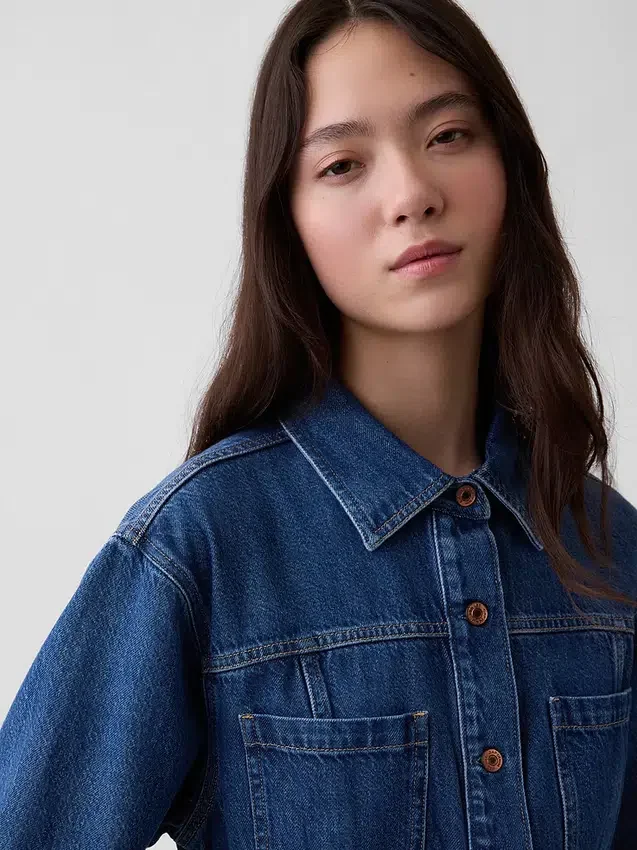 Ultramyk denimskjorte med lommer